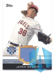 2012 Topps Update All-Star Stitches #AS-JW Jered Weaver Angels