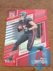 2022 Donruss Elite-Red Color Match! “Aspirations” Drake London #120 006/275