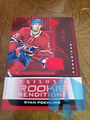 2019 Upper Deck Trilogy Renditions Red Foil 379/799 Ryan Poehling #RR-10 Rookie