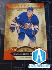 2020-21 Artifacts - Jean-Gabriel Pageau AUTUMN Parallel Card SP #'d /75