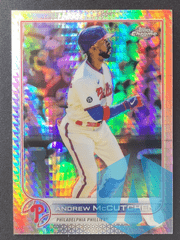 2022 Andrew McCutchen Philadelphia Phillies #153 Topps Chrome Prism Refractor
