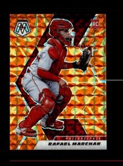2021 Panini Mosaic Orange Reactive Prizm #236 Rafael Marchan Philadelphia Phillies