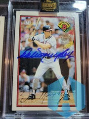 1989 Bowman DALE MURPHY #276 Braves on card AUTO /10 Archives 2022