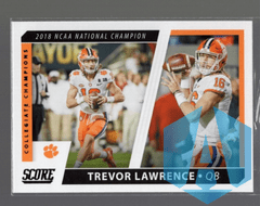 2021 Score Collegiate Champions #CC10 Trevor Lawrence RC