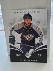 2010-11 Upper Deck Ultimate Collection Rookie #83 Linus Klasen 170/399 Predators