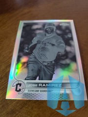 Jose Ramirez 2022 Topps Chrome Negative Refractor #151