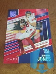 2022 Donruss Elite DANIEL JONES #8 Red Aspirations (Color Match) 455/499 NY GIANTS