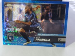 2023 Topps Chrome MLS Blue Mini-Diamond 044/199 Ayo Akinola #82