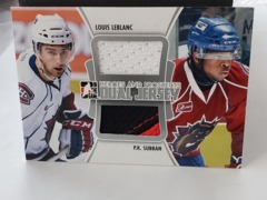 2011-12 ITG Heroes and Prospects Dual Jersey Silver Louis Leblanc/P.K Subban 1/80 #DJ-08