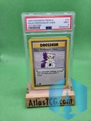 1999 Faux Professeur Chen 73/102 Base Set 1st Edition PSA 9 Pokemon FRENCH