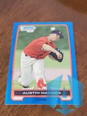 2012 1st Bowman Chrome Blue Refractors 009/250 Austin Maddox #BDPP49