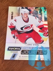 2020-21 Upper Deck Synergy Stanley Cup Journey Postseason 170/899 Eric Staal #CJ-ES