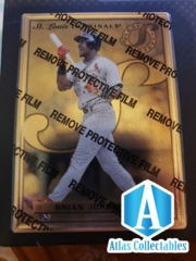 1996 Leaf Preferred Steel Gold Brian Jordan #61