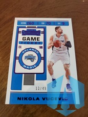 2019-20 Panini Contenders Game Ticket Purple 13/49 Nikola Vucevic #86