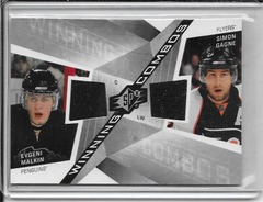 2008-09 SPx Evgeni Malkin Simon Gagne #WC-MG Winning Combos Dual Jerseys
