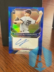 2021 Panini Prizm Rookie Autographs Clarke Schmidt #RA-CS Auto Blue RC 011/149 Yankees