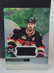 2017-18 Upper Deck Trilogy Green Foil Jersey 335/456 Erik Karlsson #26 Senators