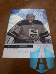 2017-18 Upper Deck Trilogy Blue #37 Jonathan Quick 712/999 KINGS