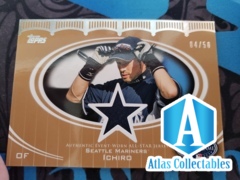 2008 Topps Update All-Star Stitches GOLD 4/50 Ichiro Suzuki #AS-IS