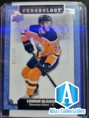 2019-20 UD Chronology CONNOR McDAVID /122 Metallic Blue Card# 101