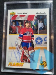 1991-92 Upper Deck Trevor Kidd #449 - Signed Auto