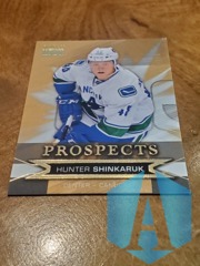 2015-16 Fleer Showcase Prospects #S24 Hunter Shinkaruk 023/499