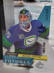 2020-21 UD Synergy Exceptional Futures #EFS-MD Michael DiPietro 557/749 Acetate