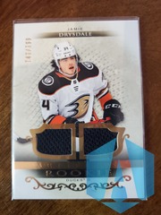 2021-22 Artifacts Jamie Drysdale Rookie Dual Patch 747/799 #175 Anaheim Ducks