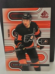2022-23 Upper Deck SP Game Used Red 154/233 Cam Atkinson #28 Flyers