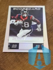 2014 Panini Hot Rookies Scorecard  #91 Dennis Johnson 46/99 Texans