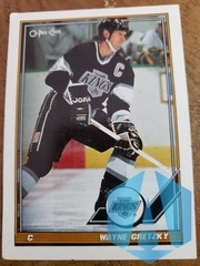 1991 O-Pee-Chee Wayne Gretzky HOF LA Kings #321 - whitening on edges
