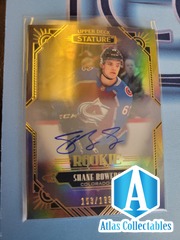 2021 UD Stature Shane Bowers Rookie RC /199 AUTO