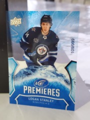 2020-21 UD Ice Logan Stanley #136 Ice Premieres Rookie 109/999 Winnipeg Jets