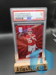 2023 Donruss Elite Patrick Mahomes II #83 Aspirations Shimmer /625 PSA 7