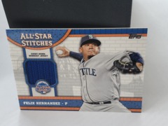 2013 Topps All Star Game Stitches Event-Worn Workout Jersey #ASR-FH Felix Hernandez