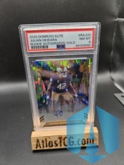 2020 Donruss Elite  Julian Okwara RAJUO Rookie Autographs GOLD PSA Auto