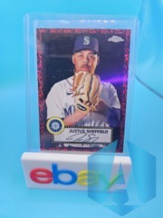2021-22 Topps Chrome JUSTUS SHEFFIELD /5 RED TOPPS 70 SSP VARIANT