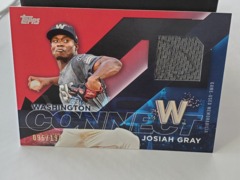 2024 Topps City Connect Black Josiah Gray #CC-JG Relic Jersey 095/199 Nationals