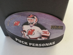 2016-17 O-Pee-Chee Platinum Puck Personas Die-Cuts Martin Brodeur #PP-2 New Jersey