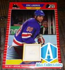 Eric Lindros 2021 Pro Set GAME USED Jersey patch #PSM-24