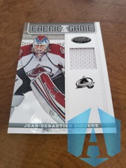 2012-13 Certified Fabric of the Game 261/299 Jean-Sebastien Giguere #FOG-JSG