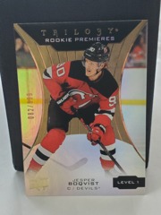 2019-20 Upper Deck Trilogy Gold Rookie Premieres Level 1 082/999 Jesper Boqvist #60 RC