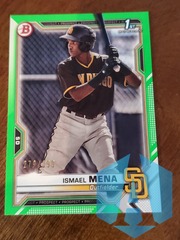 2021 Bowman Prospects Neon Green Border 279/399 Ismael Mena #BP-36