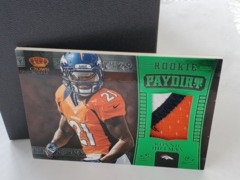 2012 Crown Royale Rookie Paydirt Green Foil #28 Ronnie Hillman Jersey 05/49