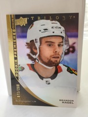 2020-21 Upper Deck Trilogy Rookie Premieres 071/299 Brandon Hagel #131