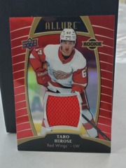 2019-20 Upper Deck Allure Rookie Red Rainbow Jersey Taro Hirose #75 Red Wings