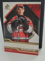 2008-09 SP Game Used Edition Gold #181 Zach Boychuk 012/100 Authentic Rookie Hurricane