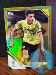 2022 Topps UEFA Giovanni Reyna #153 Gold 190/250 Borussia Dortmund