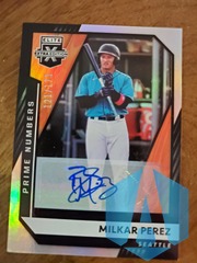 2021 Elite Extra Edition Auto Milkar Perez #167 Mariners 121/173