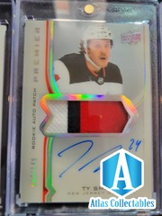 2020-21 Premier Hockey RPA ROOKIE PATCH Autograph TY SMITH Auto /149